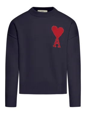 Maglia Ami de Coeur con logo intarsiato